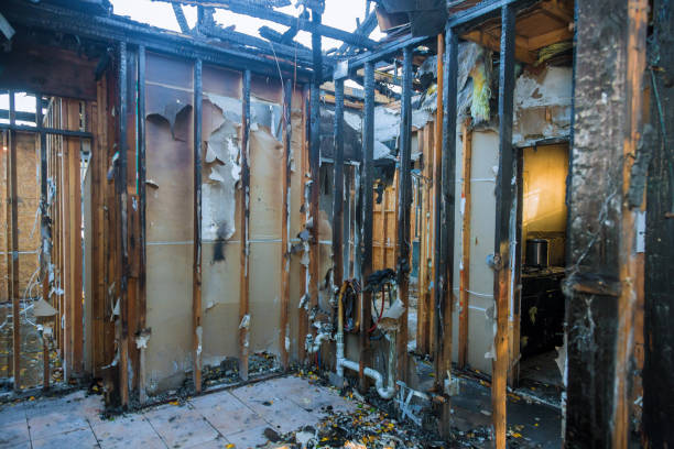 Professional Soot Cleanup technician working in Oregon, WI